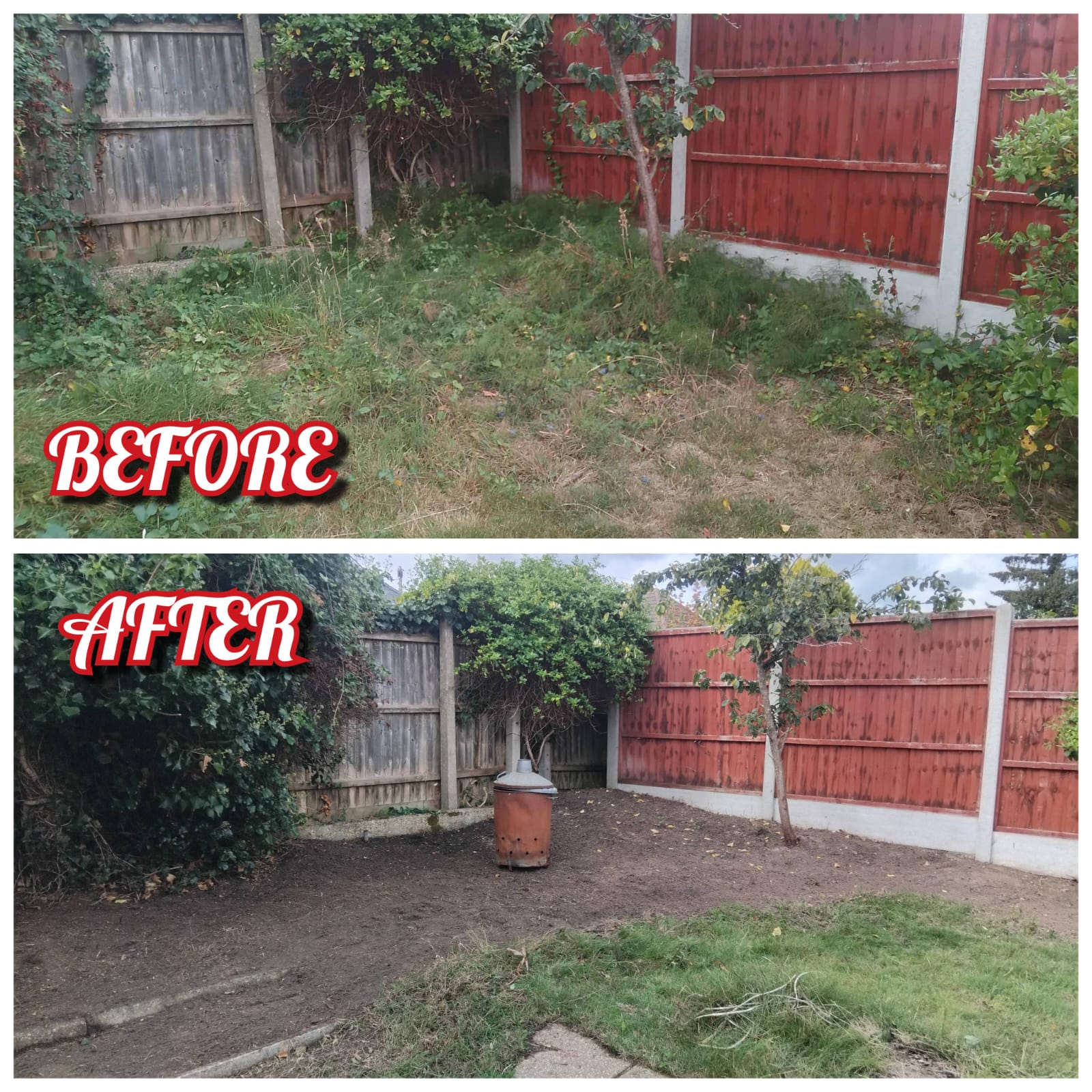 Before and after — Project 13
